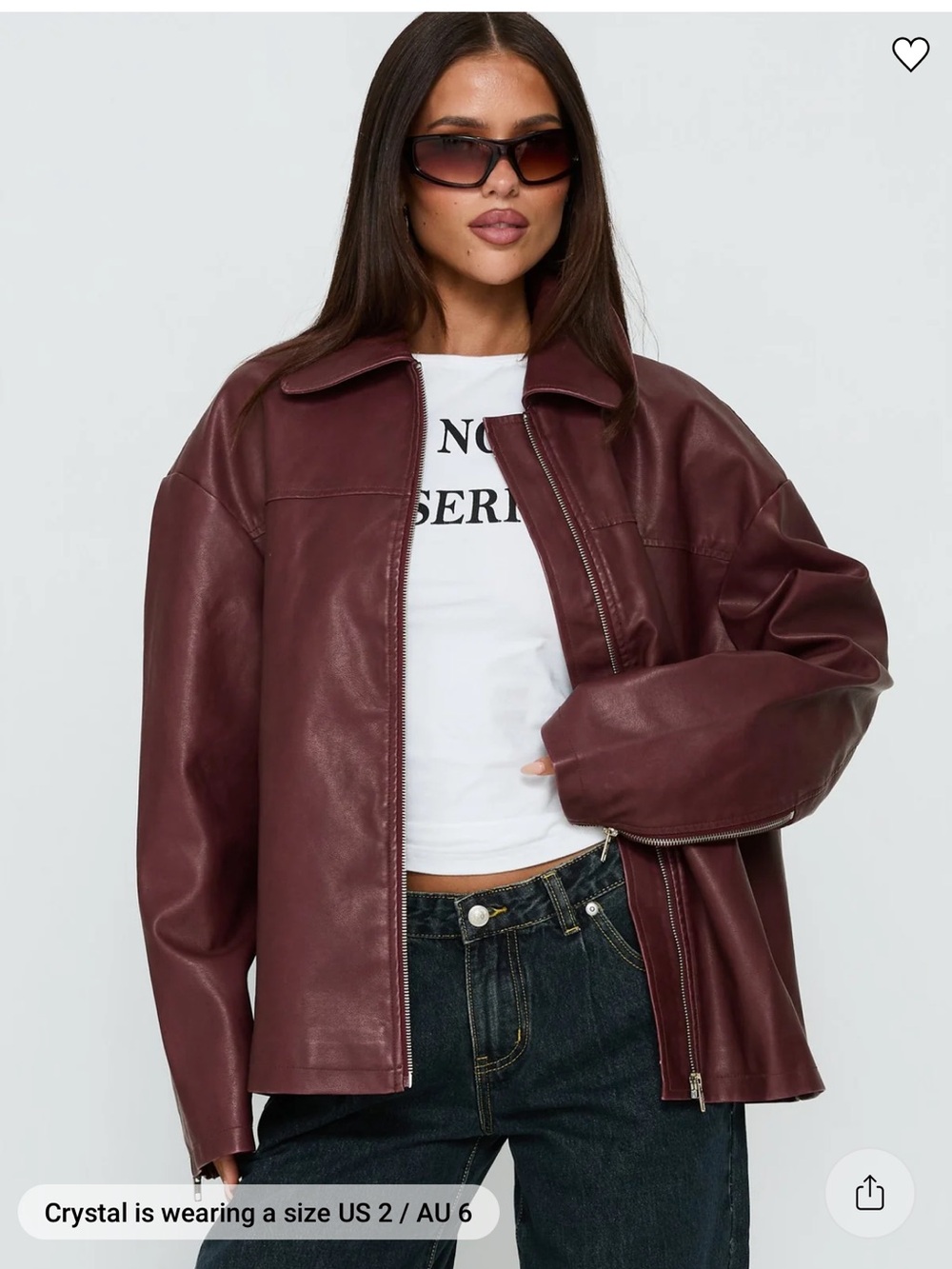Princess Polly Faux Leather Jacket